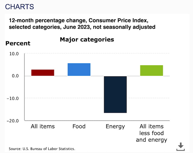 美国6月消费者物价指数（CPI）